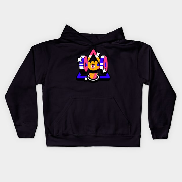 Mind-Muscle Connexion Kids Hoodie by clarabmtnez